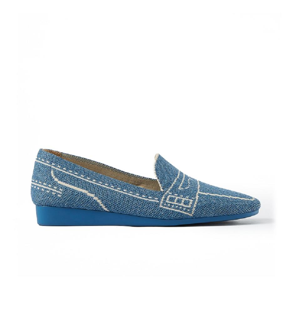 Comfort slip-on loafers - Denim
