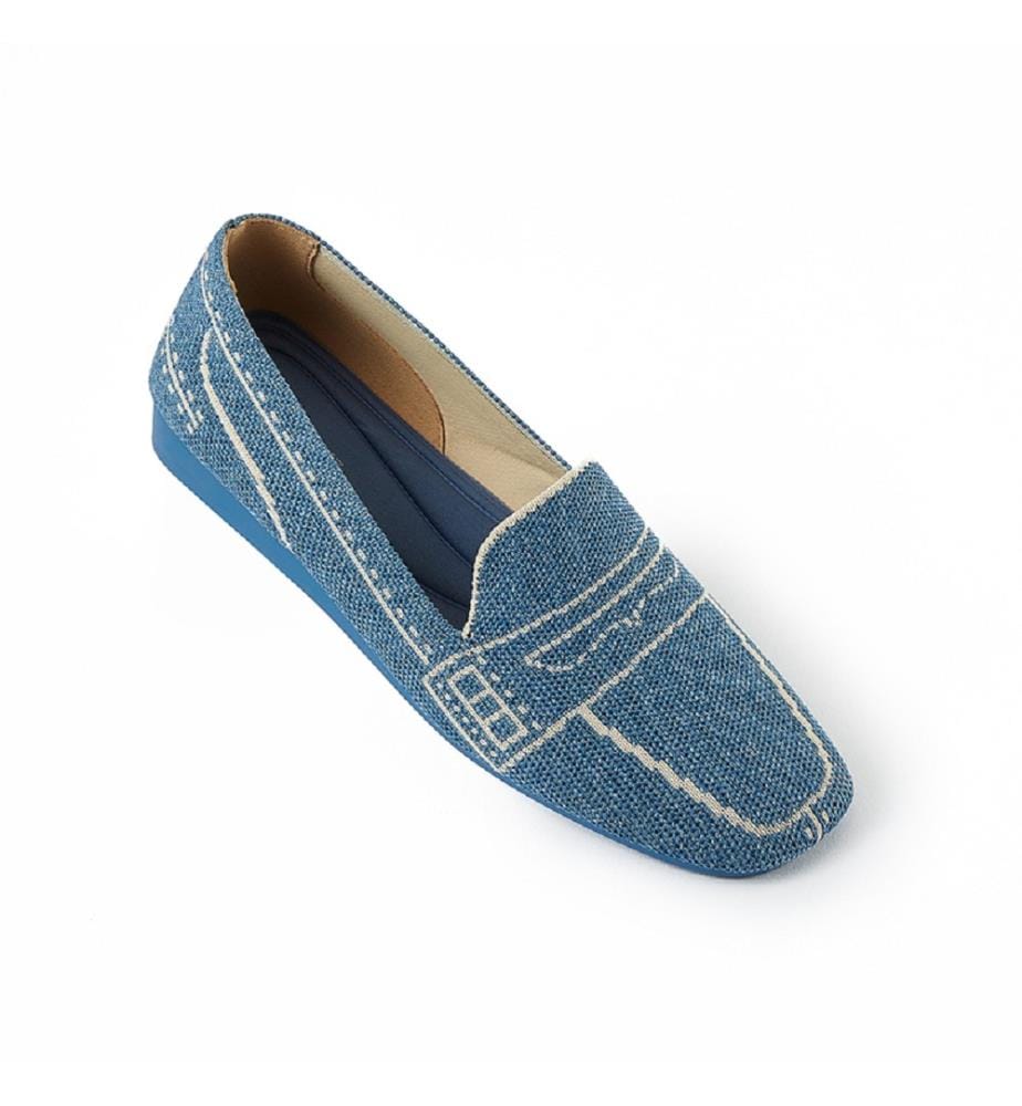 Comfort slip-on loafers - Denim