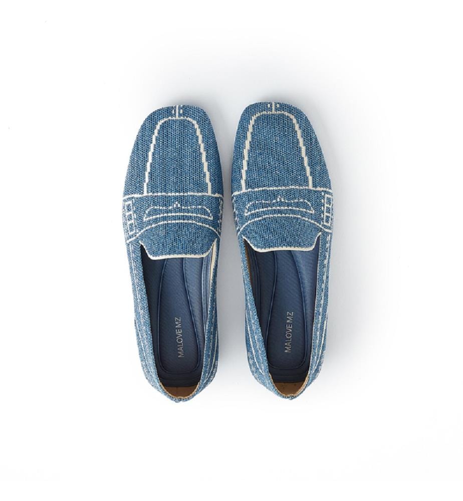 Comfort slip-on loafers - Denim