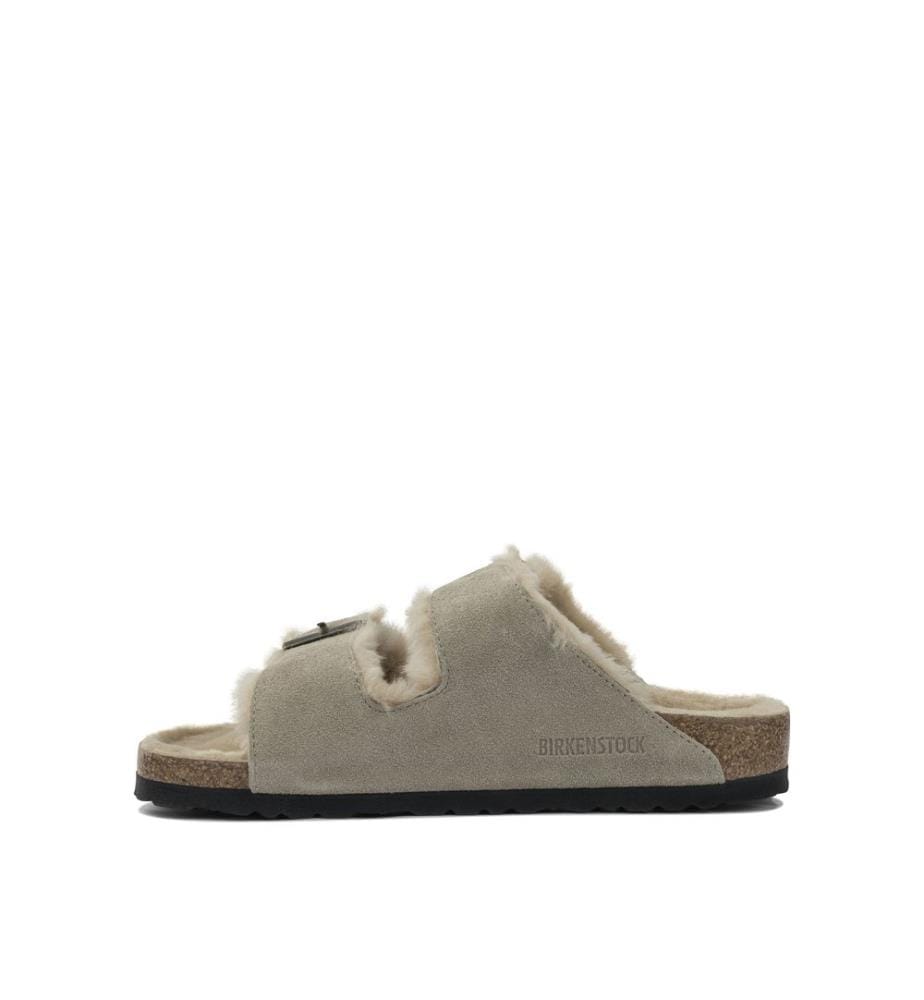 Arizona Shearling Low Sandalen - Grau