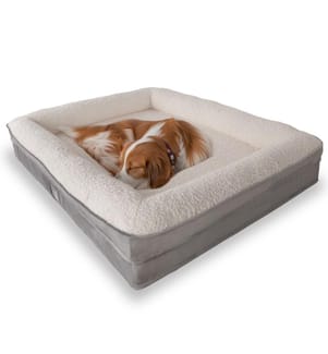 Hundebett Felix L – Grau und Weiss