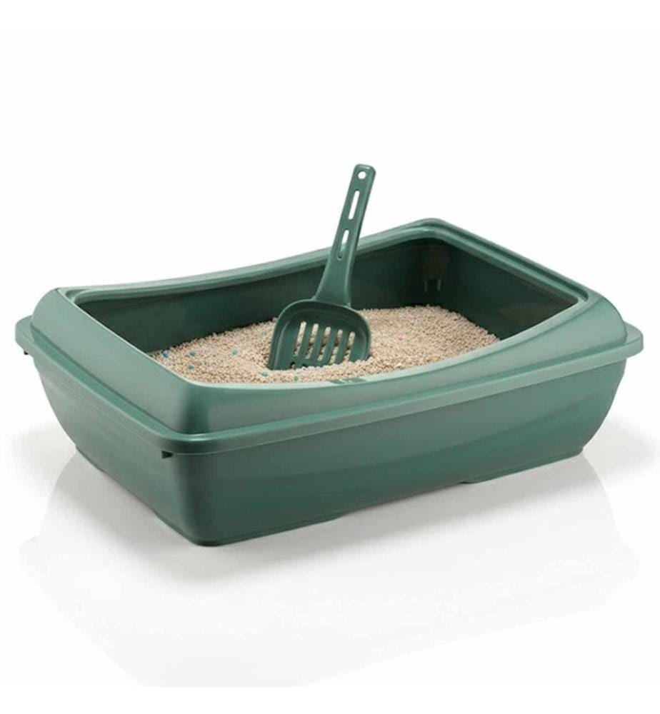 Bac à litière pour chat - Vert