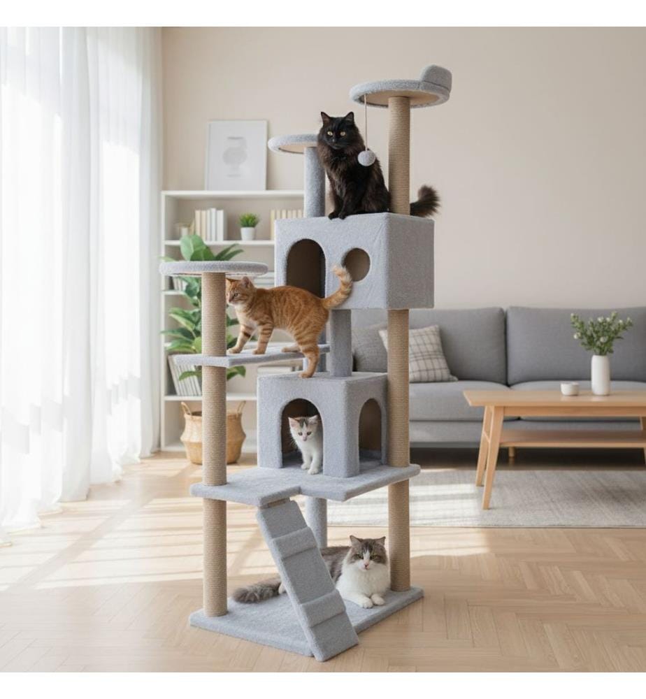 Casetta per gatti - Grigio