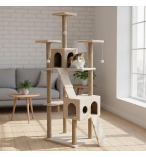 Katzenhaus – Beige