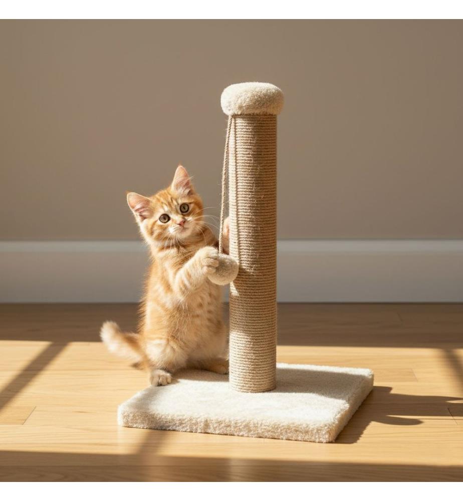 Kratzbaum für Katzen – Beige