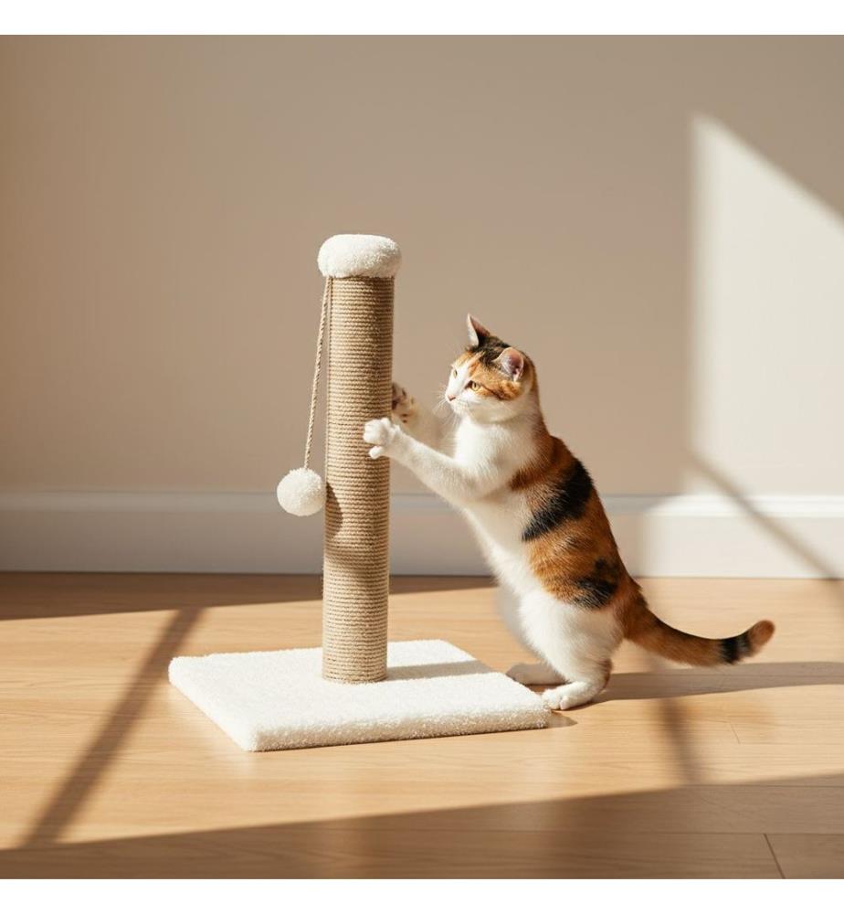 Kratzbaum für Katzen – Weiss