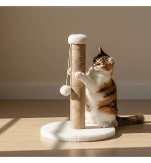 Kratzbaum für Katzen – Weiss