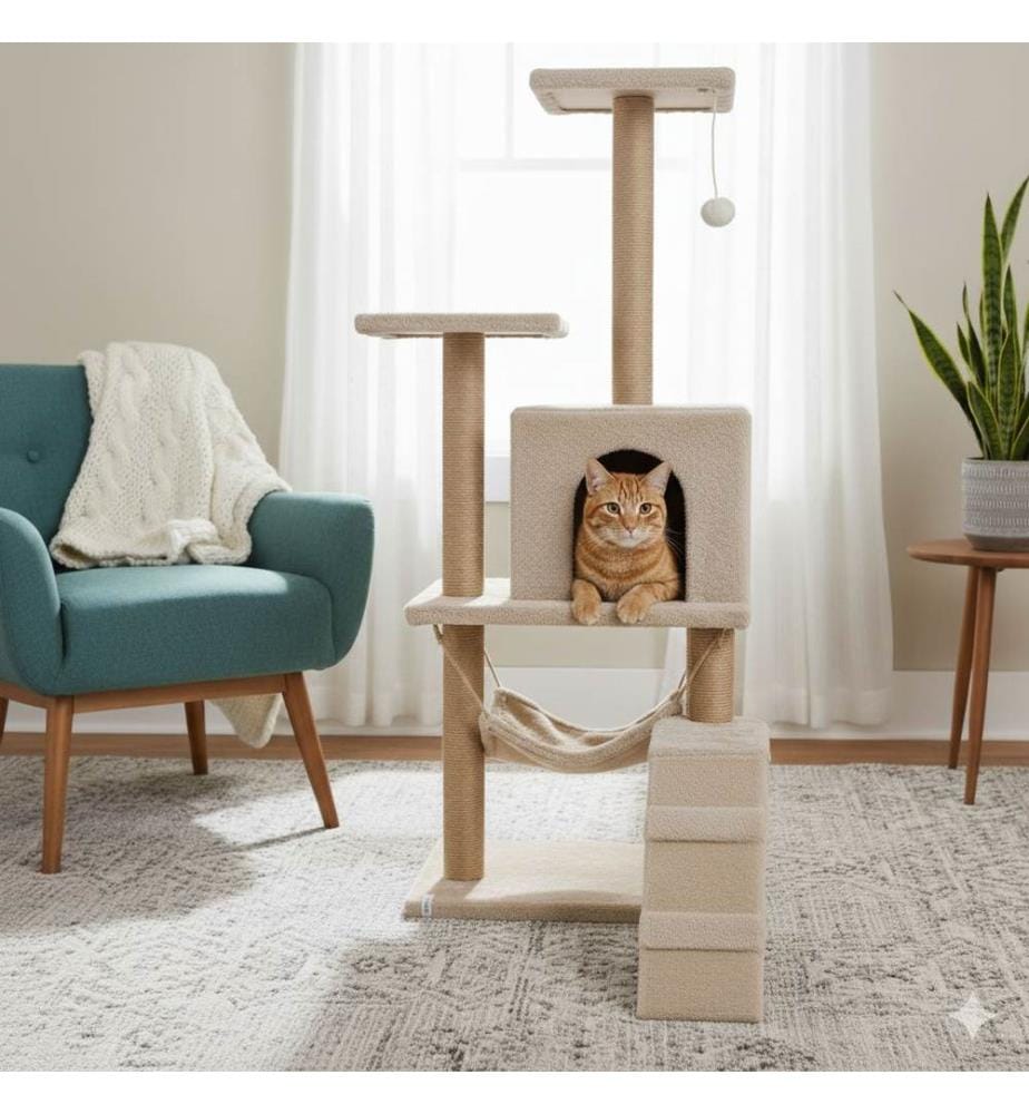 Katzenhaus – Beige