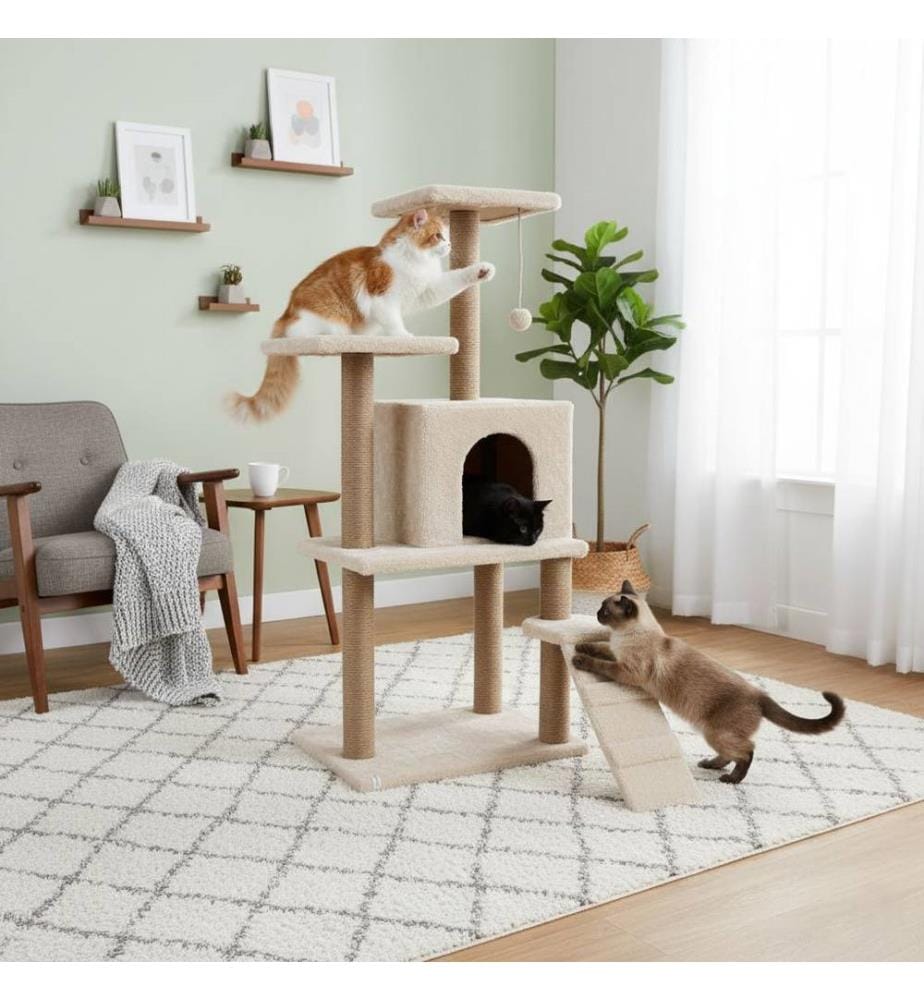 Katzenhaus – Beige