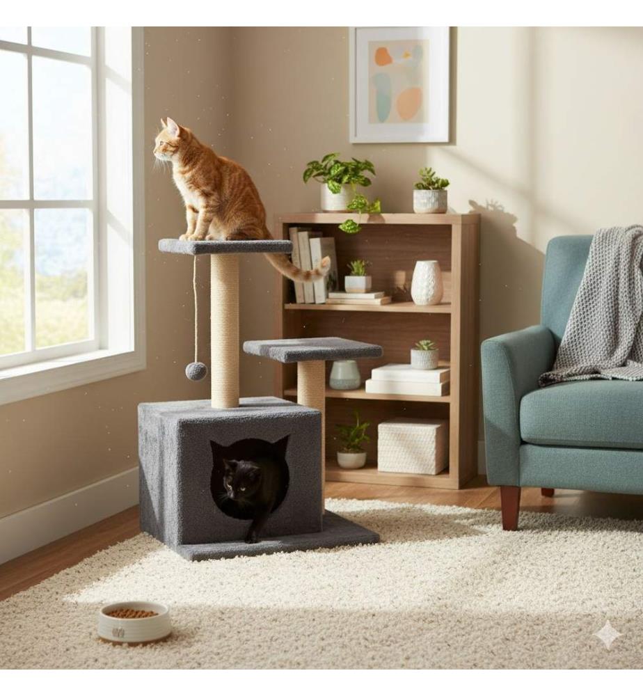 Maison pour chat - Anthracite