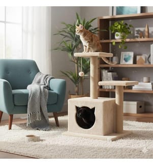 Katzenhaus – Beige