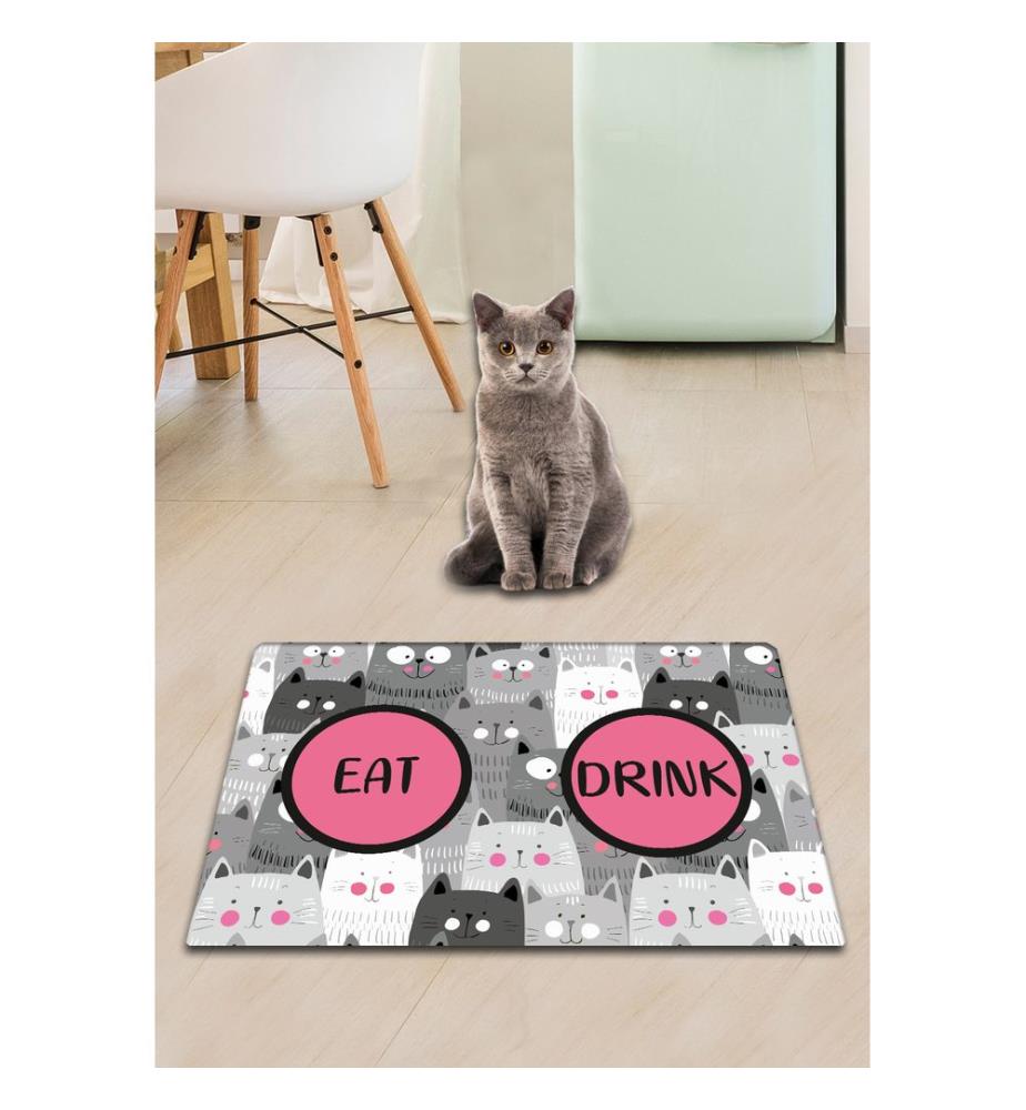 Katzenstreu-Matte „Cat's Grey“ – mehrfarbig