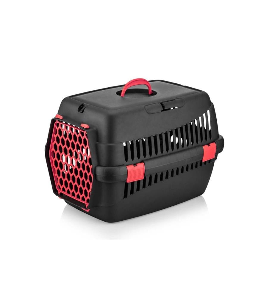 Trasportino per animali - Nero e rosso