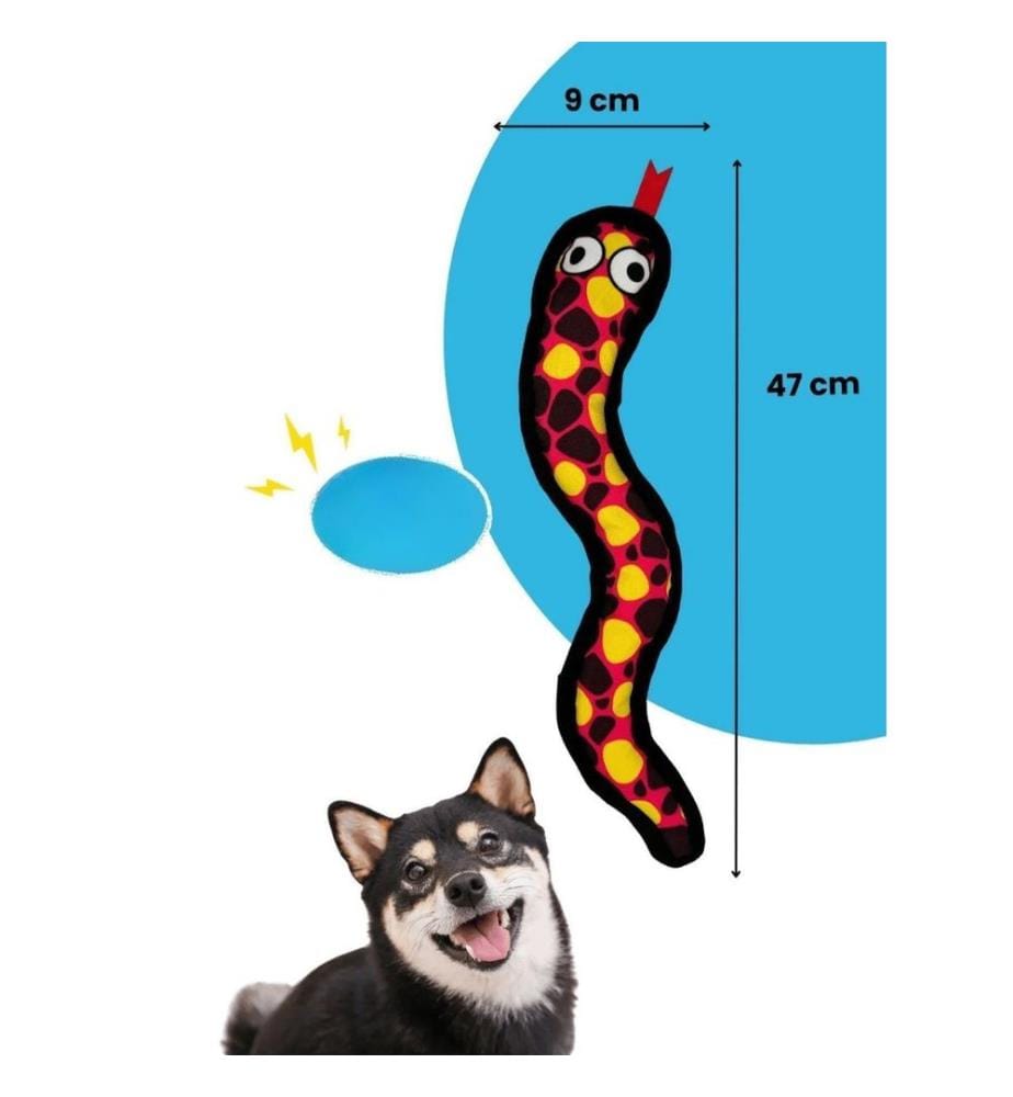 Dog Toy - Red, Black, and Yellow