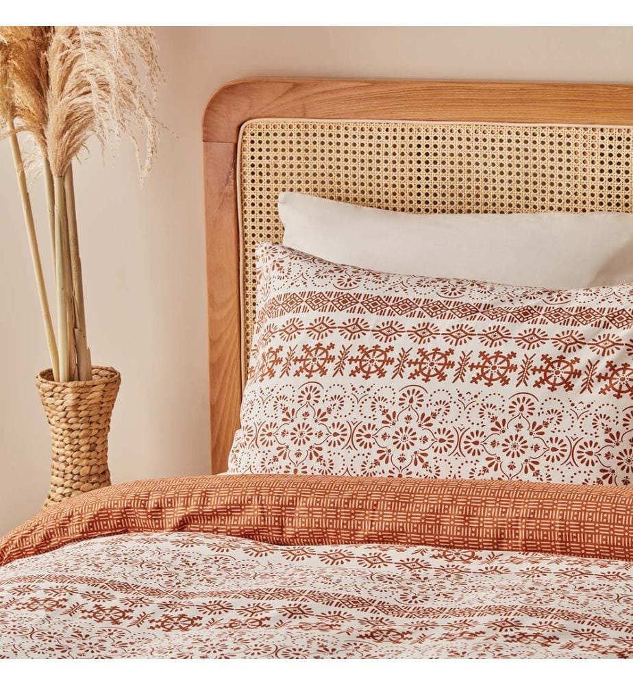 Comforter Cover king Vibrant 260x240 cm - Terracotta