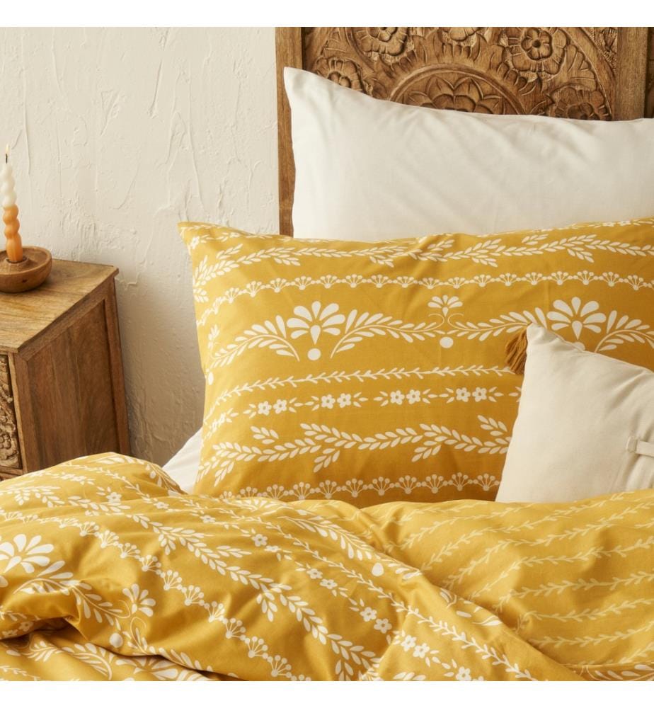 Double comforter cover Blessing 200x220 cm - Mustard