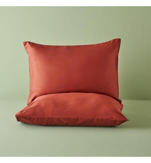 Set de taies d'oreiller Supreme 2 pièces 50x70 cm - Terracotta