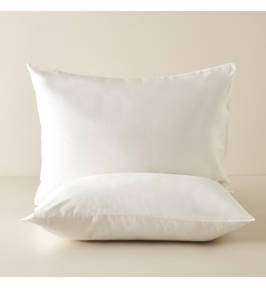 Set di 2 federe Basic Standard 50x70 cm - Bianco ottico