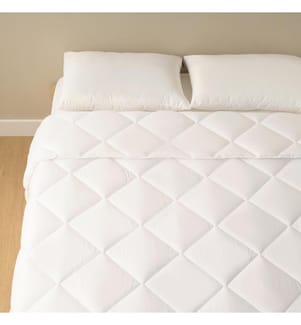 Bella double microfiber comforter 195x215 cm - White