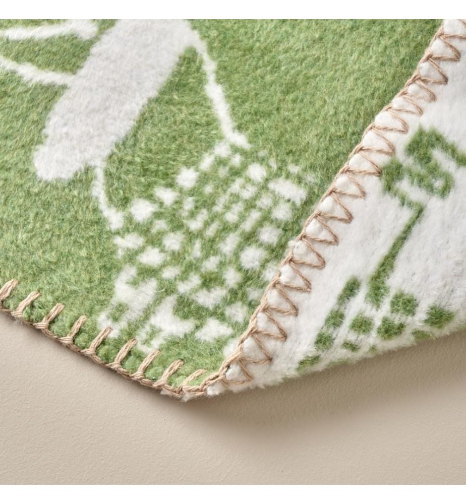 Couverture bébé Teckel 100x120 cm - Vert