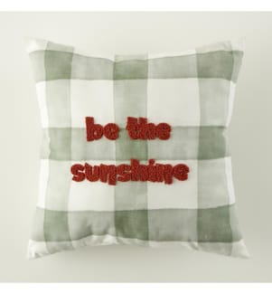 Coussin enfant Sunshine Punch 35x35 cm - Vert