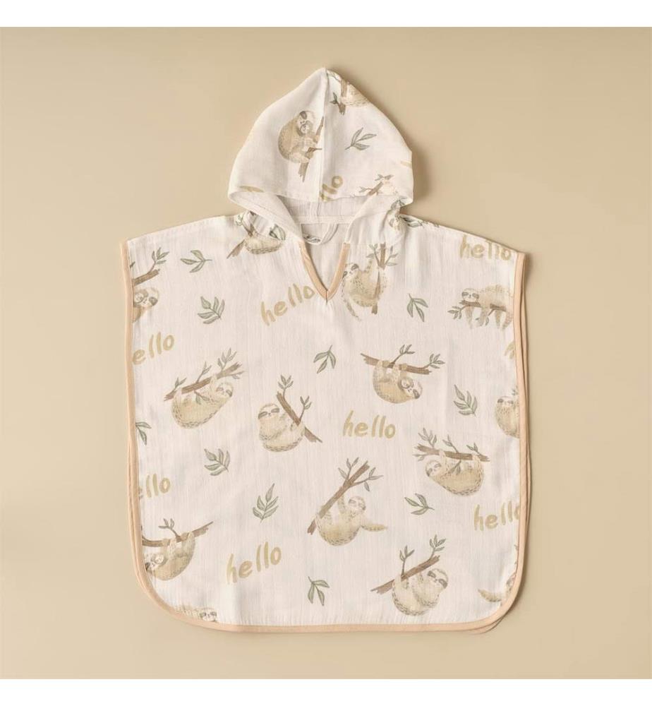 Poncho Enfant Paresseux - Beige