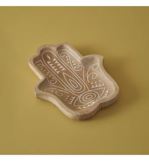 Piatto decorativo Vera 30x3,5x20 cm - Naturale