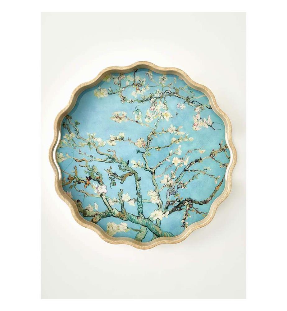 Deko-Tablett 34 x 4 cm - Türkis