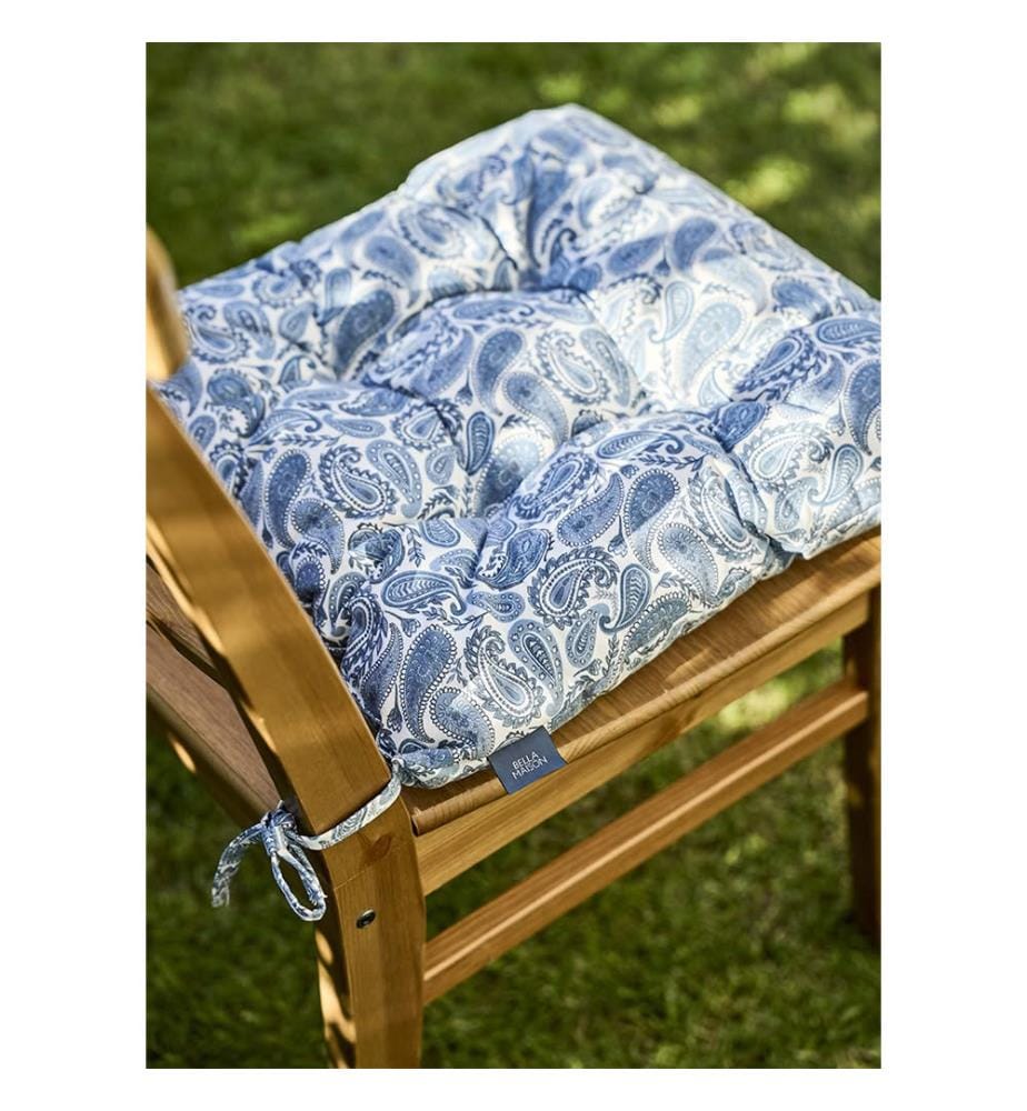 Coussin de Chaise Paisley - Bleu