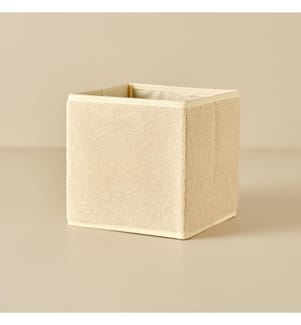 Scatola per asciugamani Karla senza coperchio 20x20 cm - Naturale