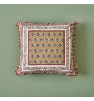 Housse de Coussin Perlée Indian Beauty - Multicolore