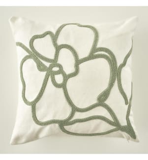 Housse de coussin décorative Grace 43x43 cm - Vert