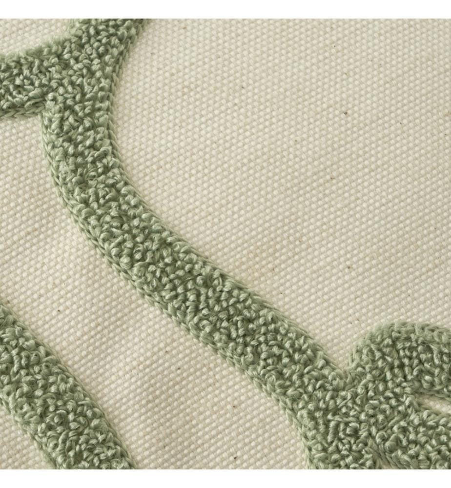 Housse de coussin décorative Grace 43x43 cm - Vert