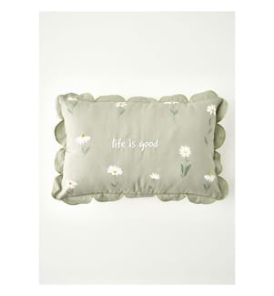 Housse de Coussin Décorative Perlée Daisy - Beige