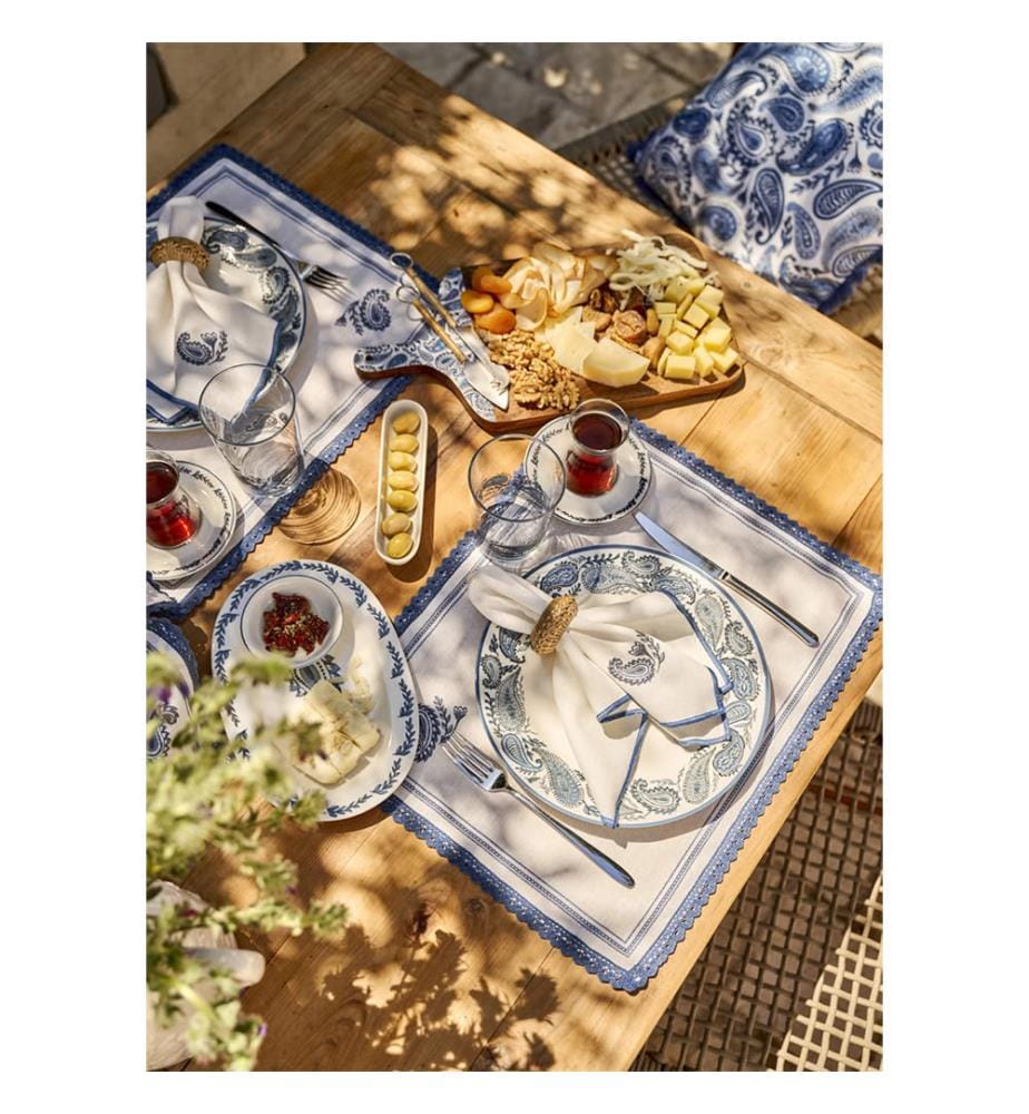 Set de Table Paisley Kopanakili - Bleu
