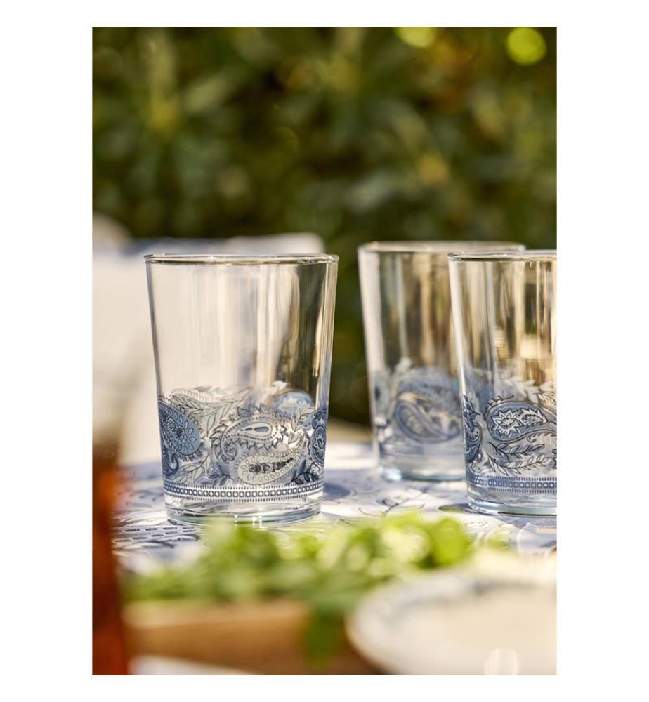 Verre à Boisson Paisley - Bleu