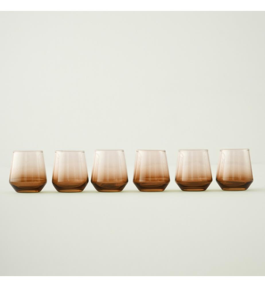 Verres à eau 6 pièces 115 cc - Ambre