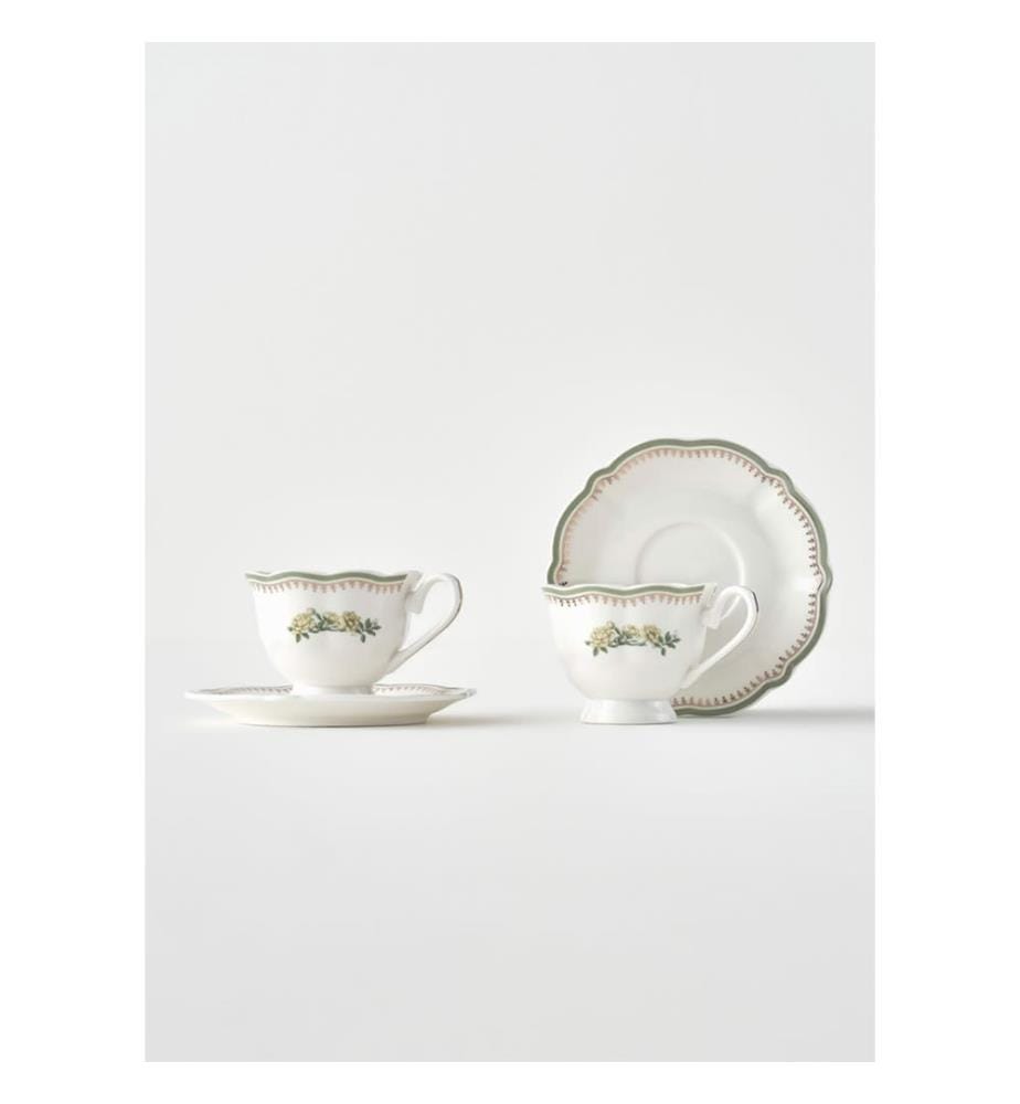 2er-Set Teetassen „Rebecca New Bone“ – mehrfarbig