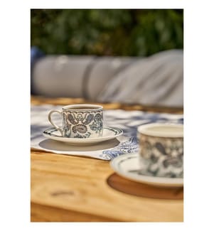 Lot de 2 Tasses à Thé Paisley - Bleu