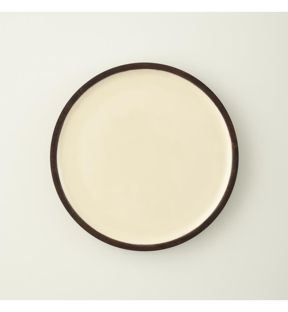 Assiette Carina 30x30x2 cm - Crème