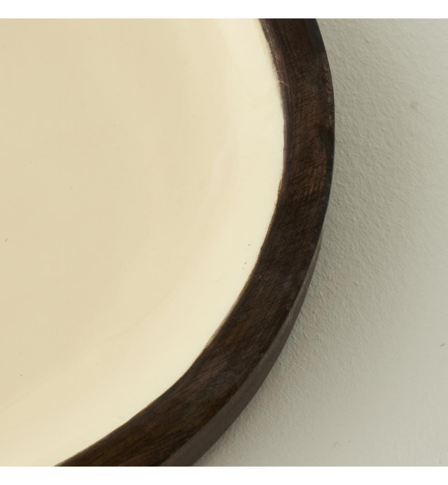 Assiette Carina 30x30x2 cm - Crème
