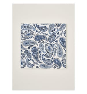 Lot de 20 Serviettes en Papier Paisley - Bleu