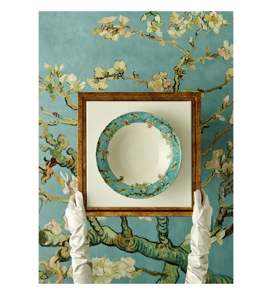 Saladier Van Gogh Amandier en Fleurs 29 cm - Bleu