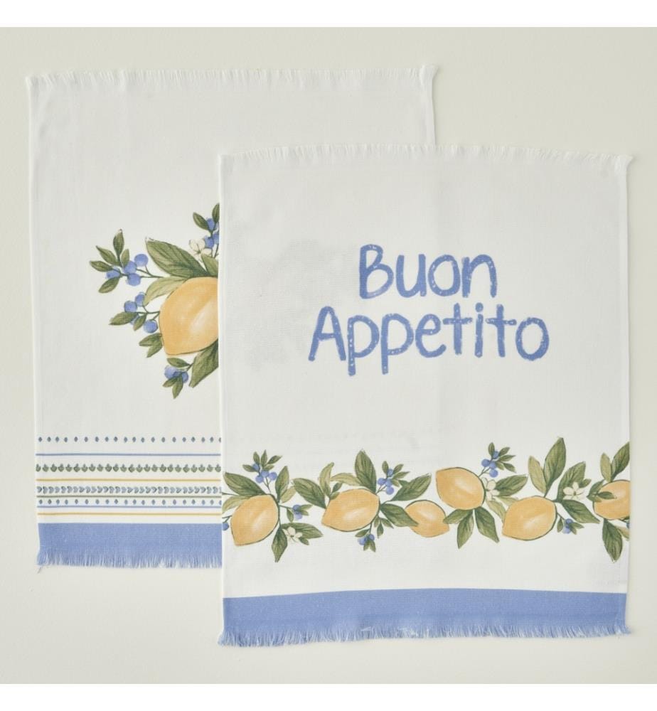 Set di asciugamani Lemoncello 2 pezzi 40x50 cm - Giallo