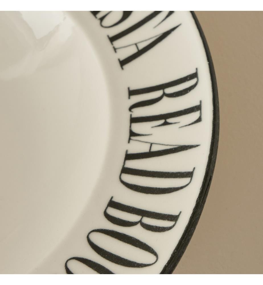 Piatto di pasta Book Lovers 28 cm - Nero