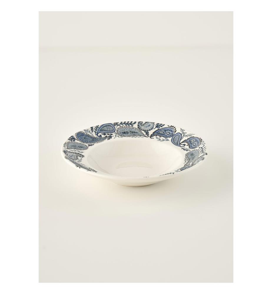 Piatto da pasta Paisley 27 cm - Blu