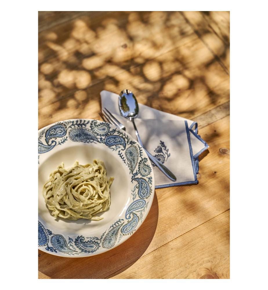 Piatto da pasta Paisley 27 cm - Blu