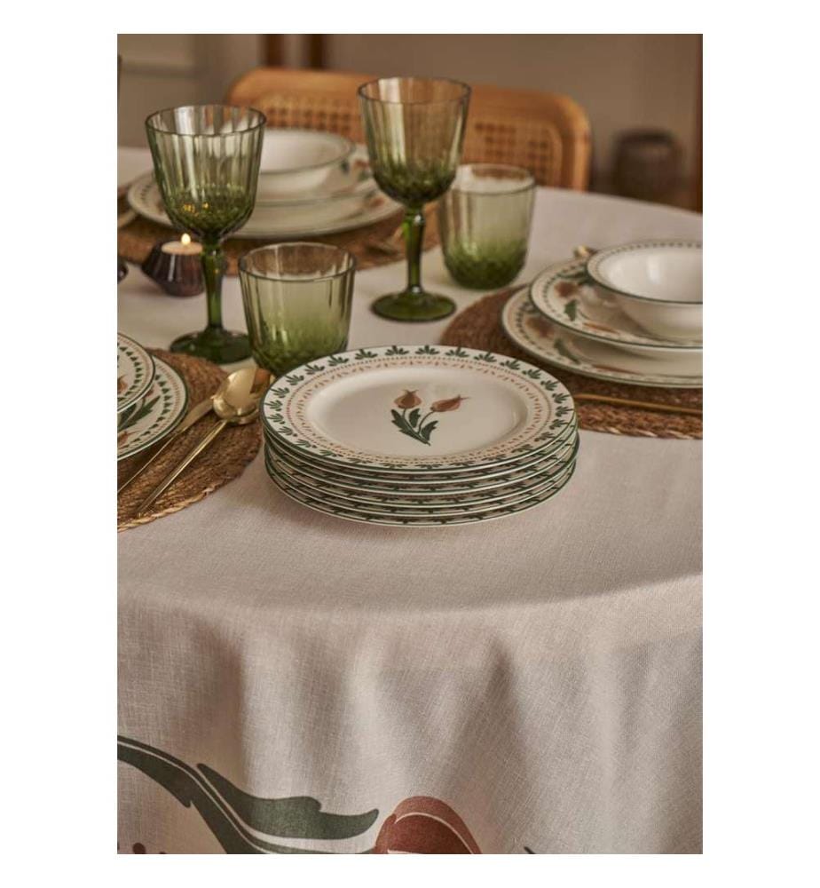Set aus 6 Kuchentellern Tulip - Mehrfarbig