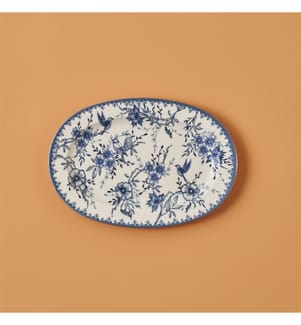 Assiette De Service Large - Bleu