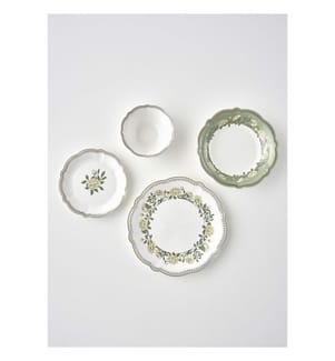 Service de Table 24 Pièces Rebecca New Bone - Multicolore
